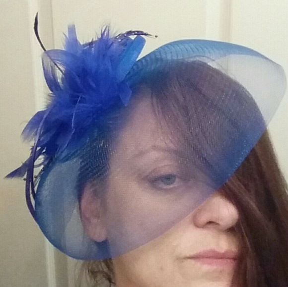 Cobalt Blue Fascinator | Hat - Picture 5 of 7